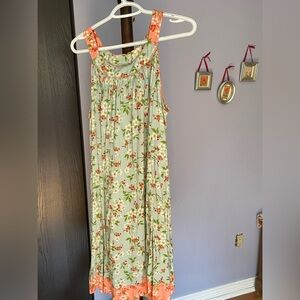 April Cornell blue floral sun dress, size M